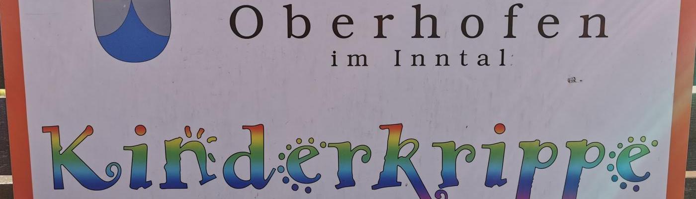 Schild Kinderkrippe